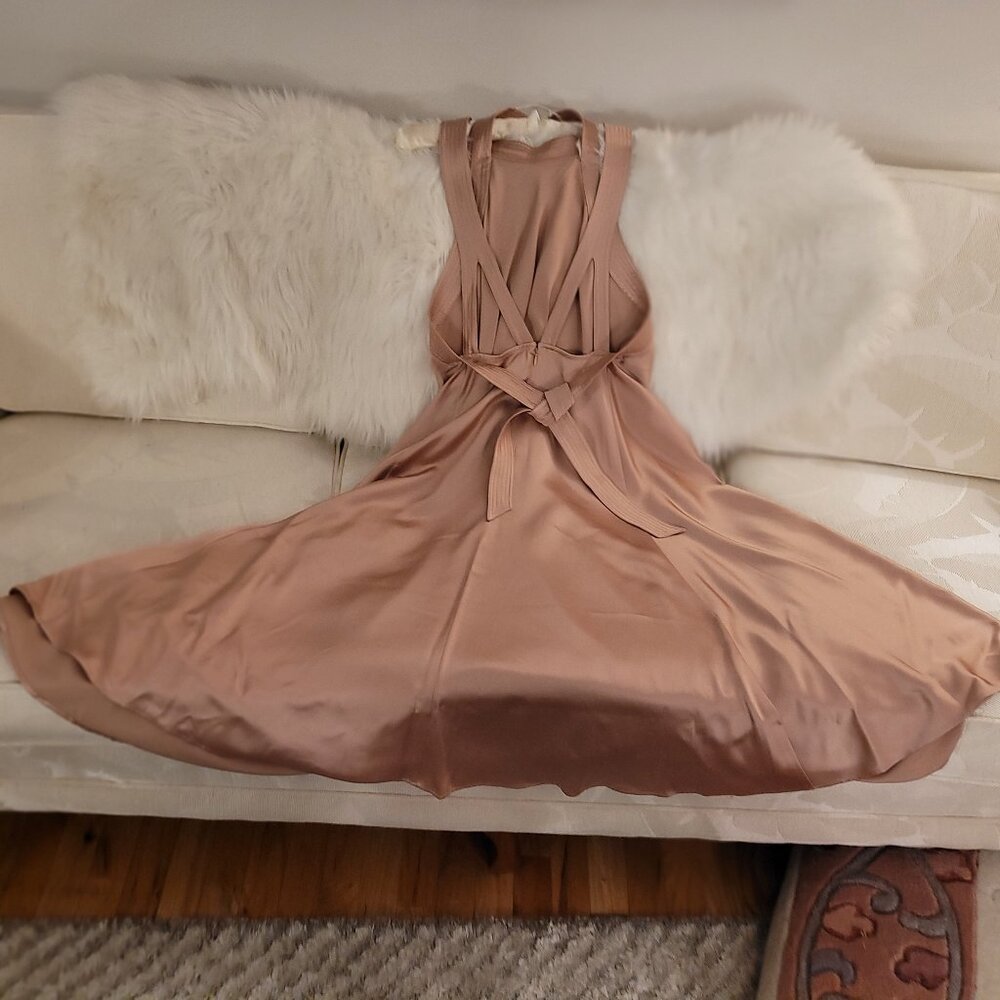 🌹NWOT🌹Stunning Reiss Rita Halter Midi Dress - Picture 6 of 10